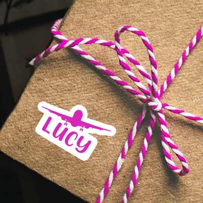 Sticker Lucy Airplane Gift package Image