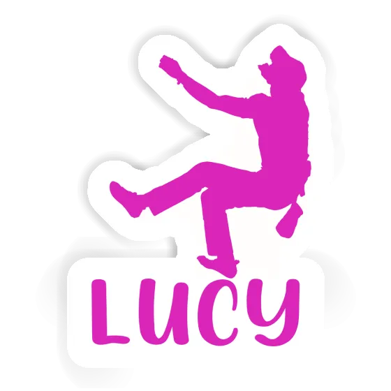 Aufkleber Kletterer Lucy Image