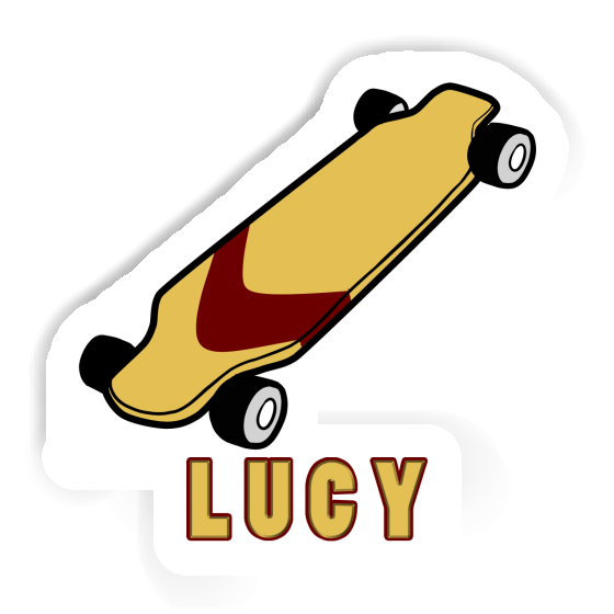 Autocollant Lucy Skateboard Laptop Image