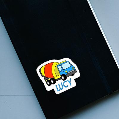 Mixer Truck Sticker Lucy Laptop Image