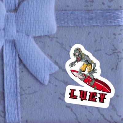 Surfer Sticker Lucy Notebook Image