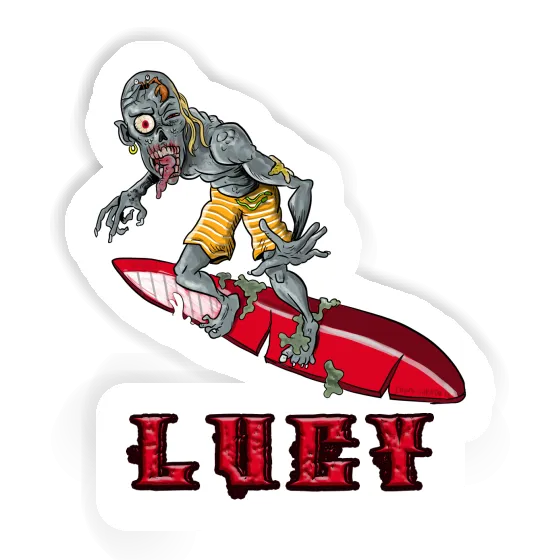 Surfer Sticker Lucy Notebook Image