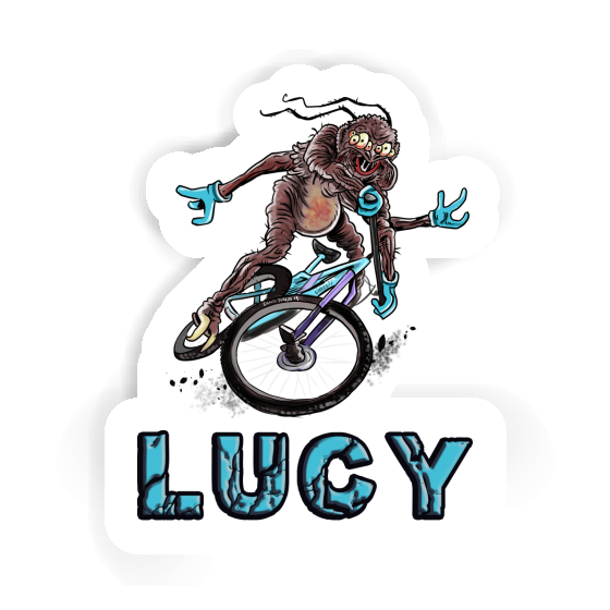 Lucy Sticker Biker Image