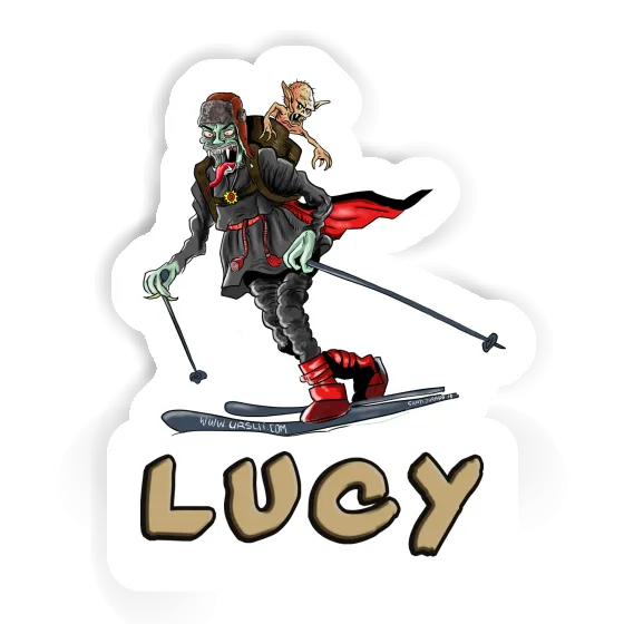 Lucy Sticker Telemarker Laptop Image