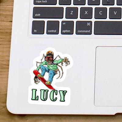 Aufkleber Snowboarder Lucy Notebook Image