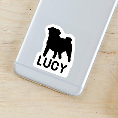 Lucy Sticker Pug Laptop Image