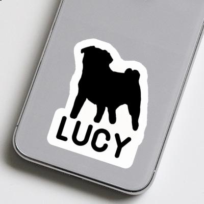 Lucy Sticker Pug Image