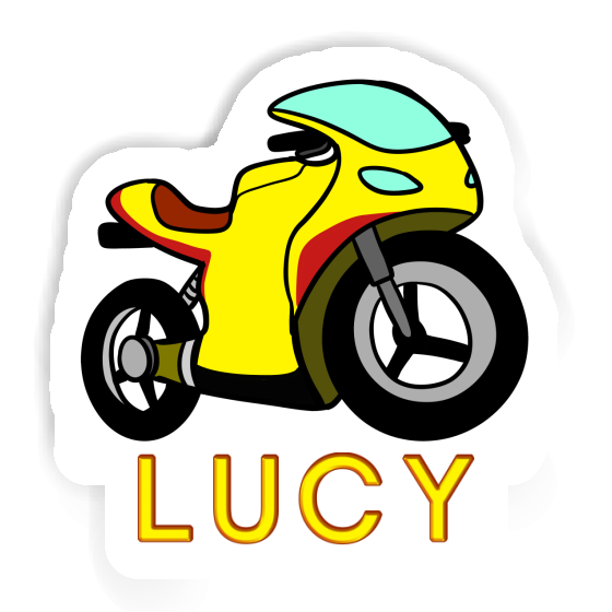 Autocollant Motocyclette Lucy Notebook Image