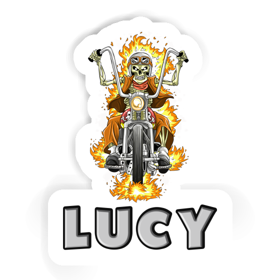 Sticker Motorcycle Rider Lucy Image