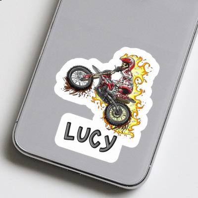 Sticker Dirt Biker Lucy Laptop Image