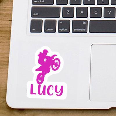 Lucy Sticker Motocross-Fahrer Laptop Image