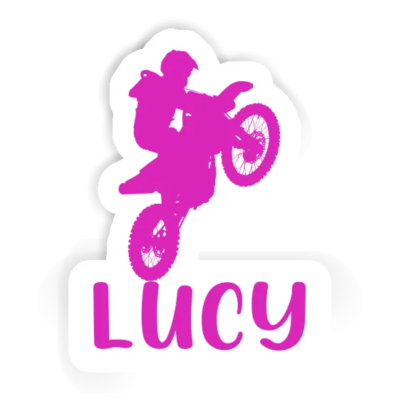 Autocollant Lucy Motocrossiste Notebook Image