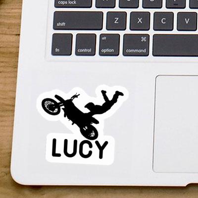 Motocrossiste Autocollant Lucy Laptop Image