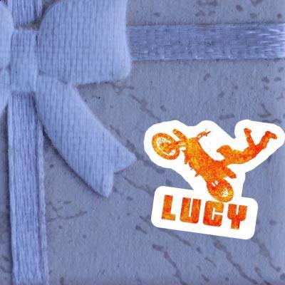 Sticker Lucy Motocross-Fahrer Gift package Image