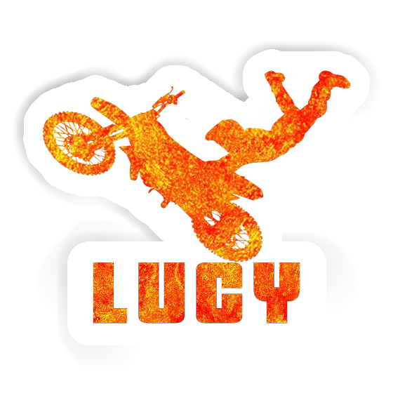 Motocrossiste Autocollant Lucy Image