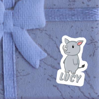 Sticker Rhinoceros Lucy Notebook Image