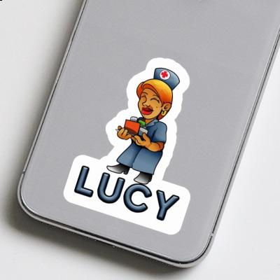 Lucy Sticker Nurse Laptop Image