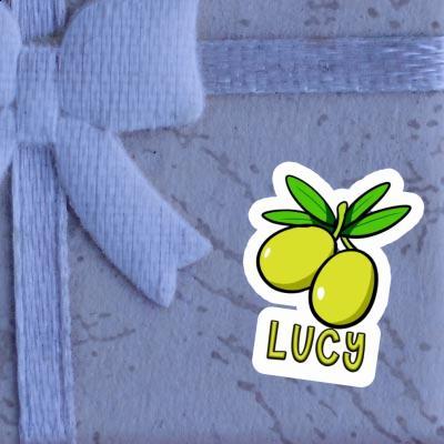 Sticker Lucy Olive Laptop Image