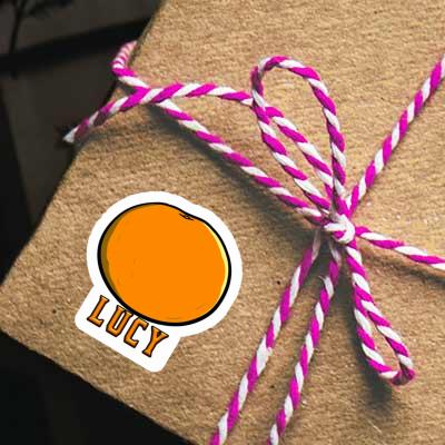 Sticker Orange Lucy Notebook Image