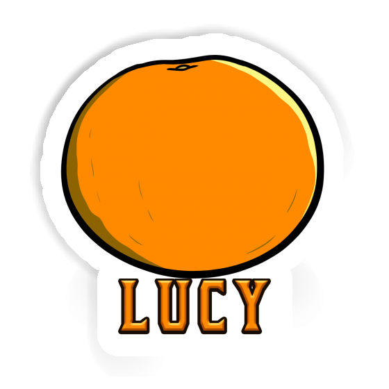 Sticker Orange Lucy Gift package Image