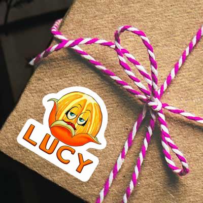 Sticker Orange Lucy Laptop Image