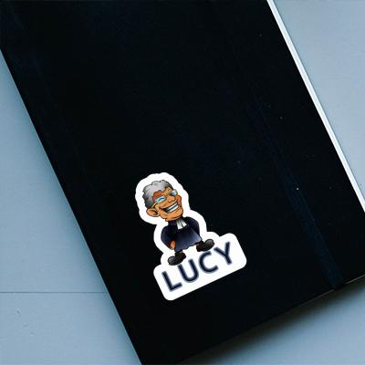 Vicar Sticker Lucy Notebook Image