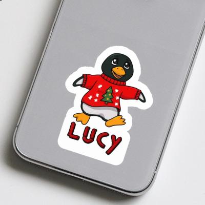 Autocollant Pingouin de Noël Lucy Gift package Image