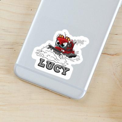 Lucy Sticker Snowcat Laptop Image