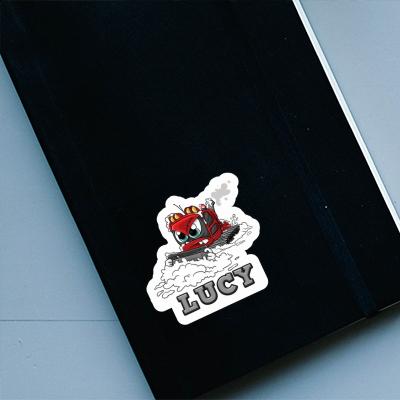 Lucy Sticker Snowcat Notebook Image