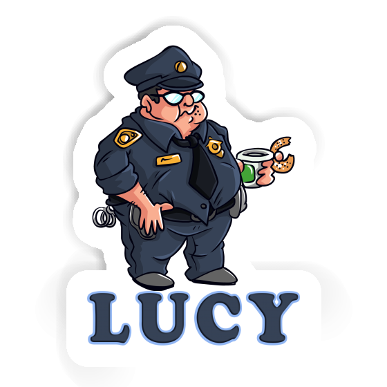 Police Officer Sticker Lucy Image