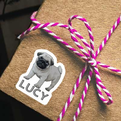 Lucy Sticker Pug Image