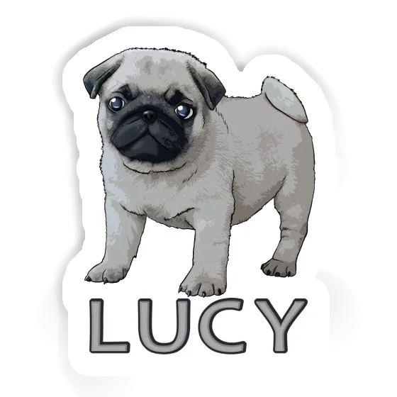 Lucy Sticker Pug Laptop Image