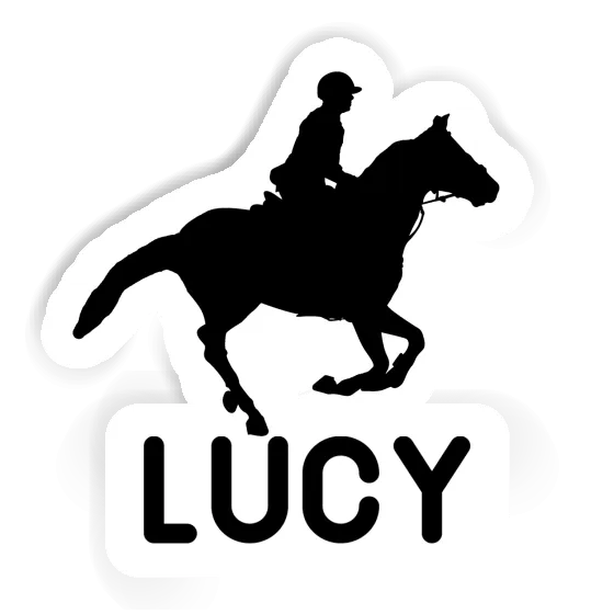 Lucy Sticker Horse Rider Notebook Image