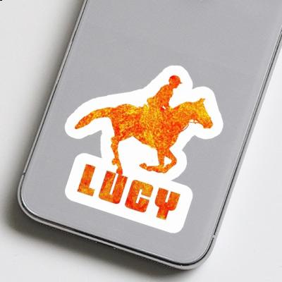 Lucy Sticker Horse Rider Notebook Image