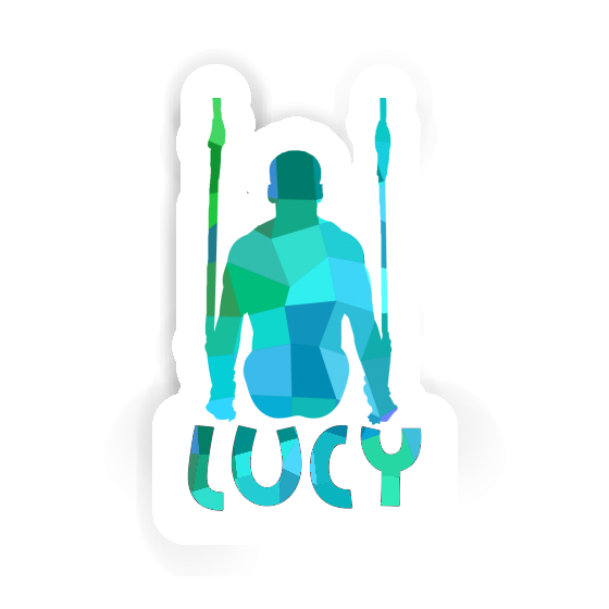 Lucy Sticker Ring gymnast Laptop Image