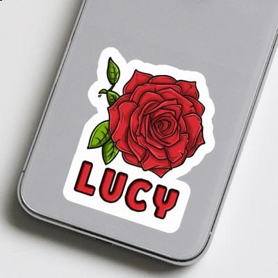 Lucy Aufkleber Rosenblüte Laptop Image