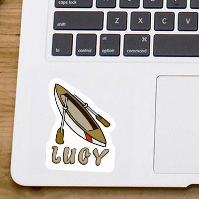 Ruderboot Sticker Lucy Notebook Image