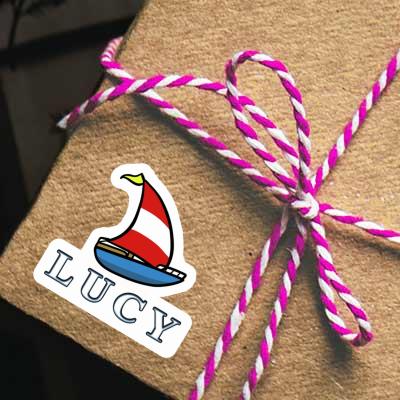 Lucy Sticker Sailboat Laptop Image