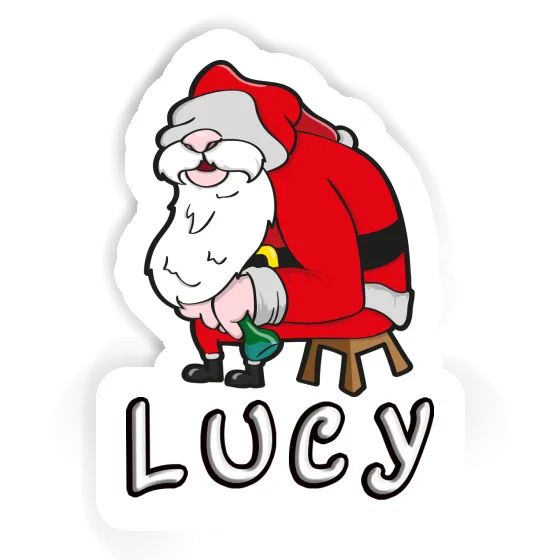 Sticker Lucy Santa Claus Gift package Image