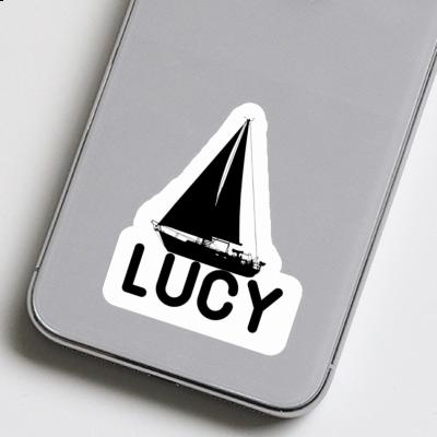 Sailboat Sticker Lucy Laptop Image