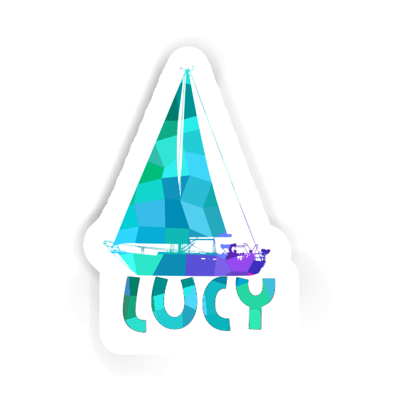 Sticker Lucy Sailboat Laptop Image