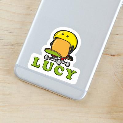 Skater Sticker Lucy Notebook Image