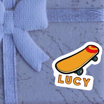 Sticker Skateboard Lucy Notebook Image