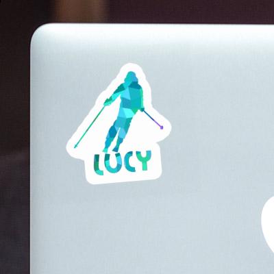 Sticker Skier Lucy Laptop Image