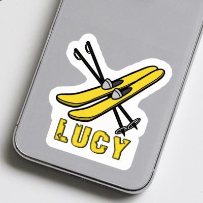 Ski Sticker Lucy Laptop Image