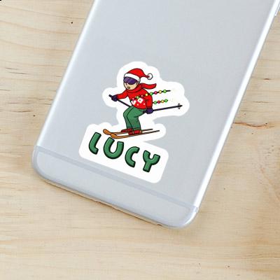 Sticker Christmas Skier Lucy Image