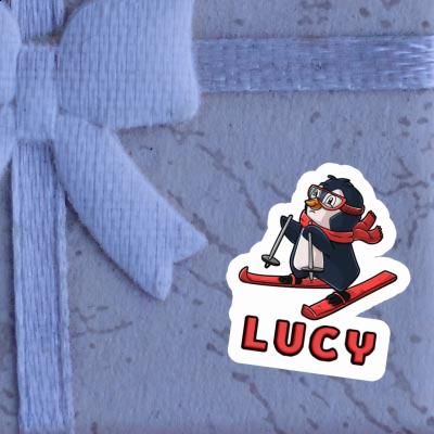 Skier Sticker Lucy Notebook Image