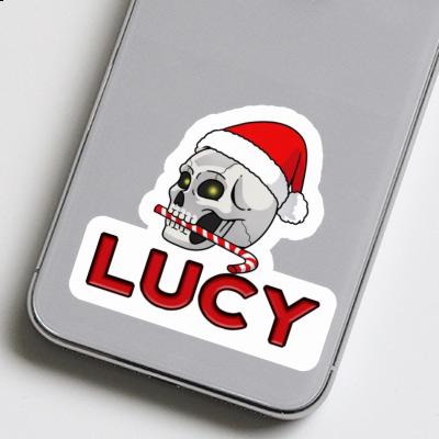 Lucy Aufkleber Weihnachtstotenkopf Image