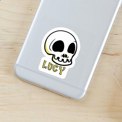 Sticker Lucy Skull Laptop Image