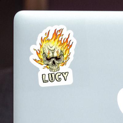 Lucy Sticker Skull Notebook Image